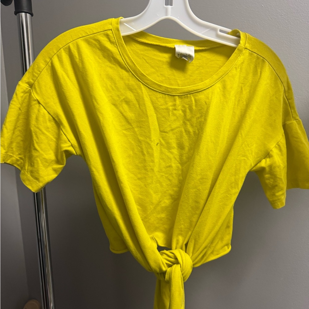 Yellow Knotted Women's Top
